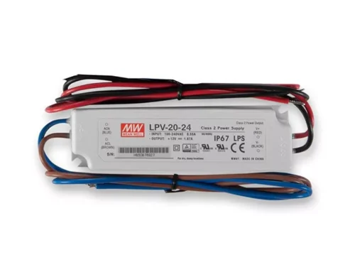 Mean Well LPV-20-24 LED-tápegység 24V 20W IP67 vízálló