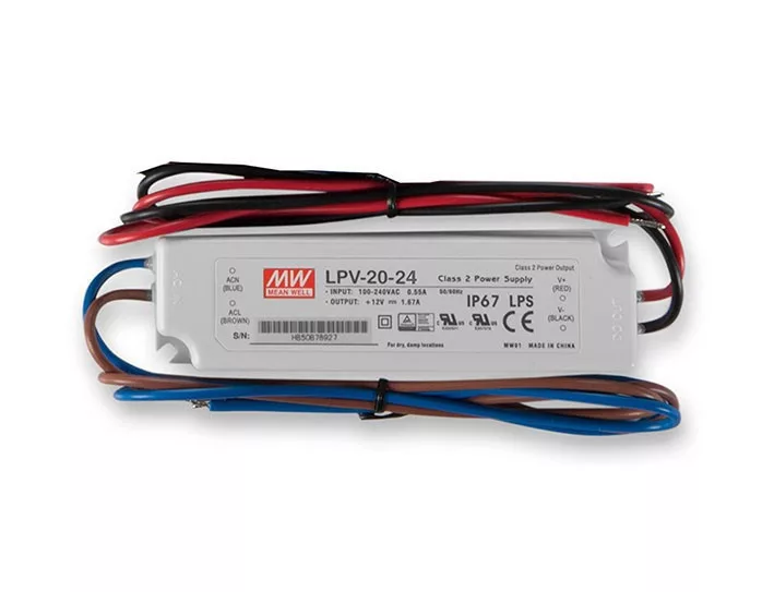 Mean Well LPV-20-24 LED-tápegység 24V 20W IP67 vízálló