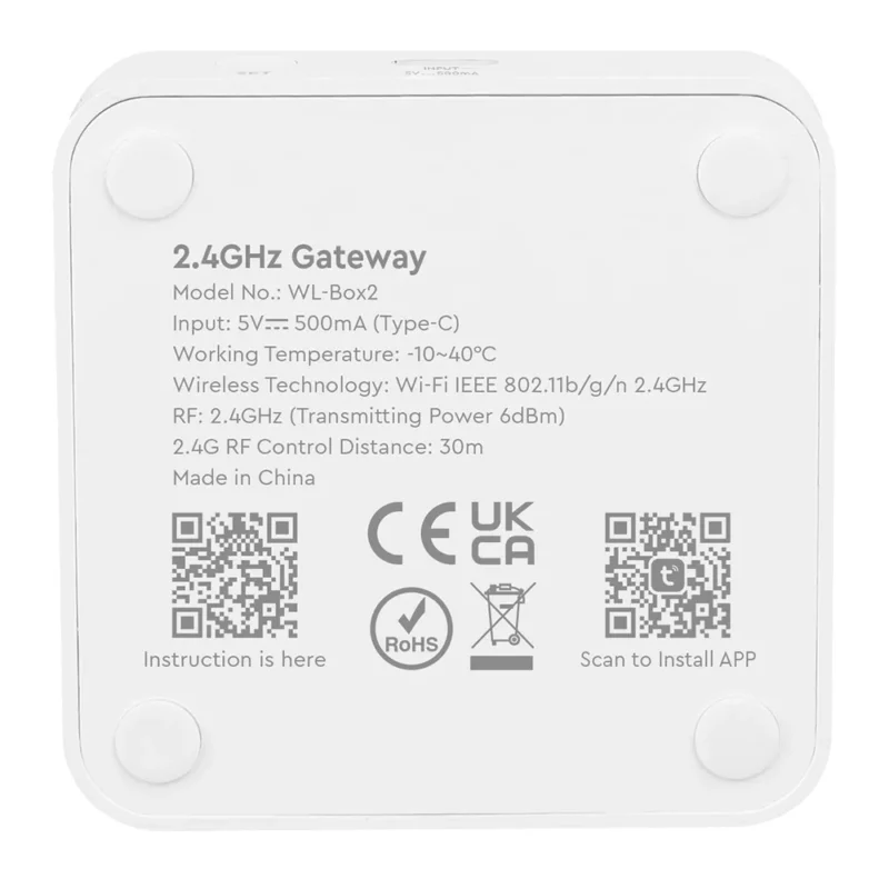MB-WL-BOX2 2,4 GHz Miboxer WiFi híd WL-BOX2 átjáró a WiFi-hálózat és az RF-eszközök között