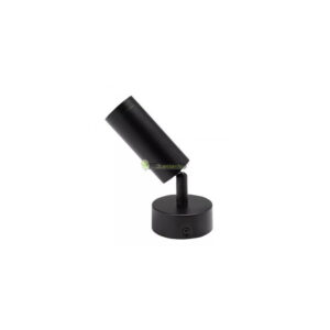 Madara-Mini-egyes-fekete-GU10-aluminium-led-lampatest.jpg MADARA Mini lámpatest fekete egyes alumínium szpot keret GU10 aljzattal