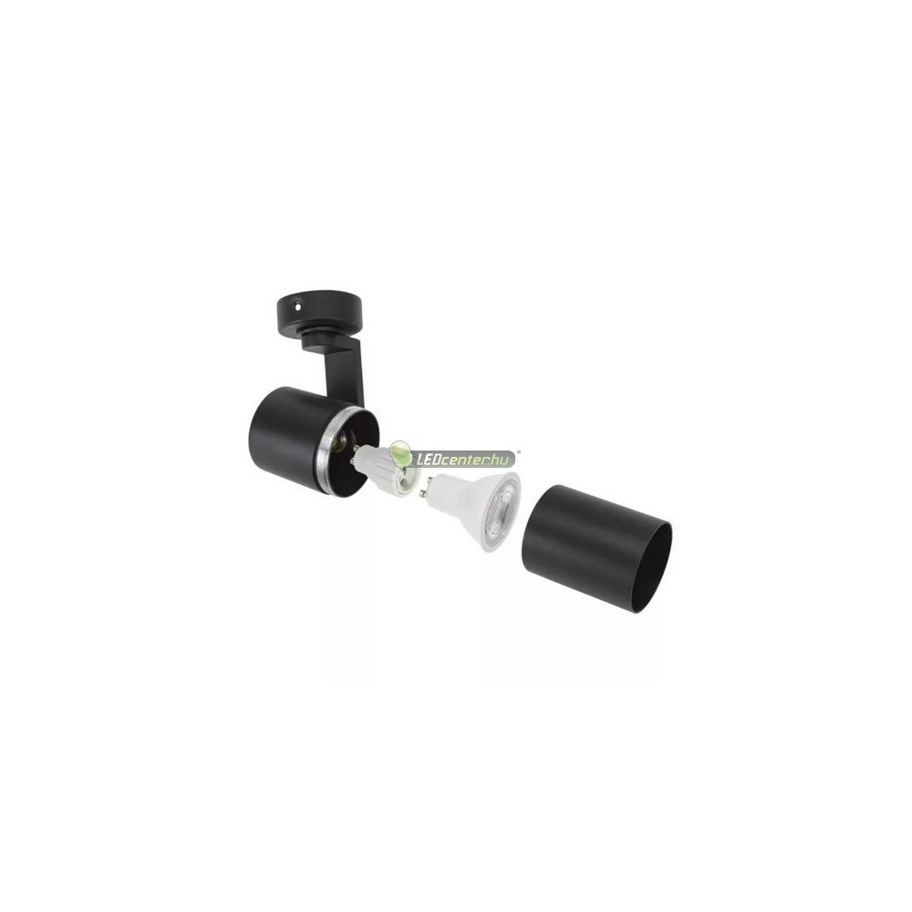 Madara-Mini-forgathato-billentheto-gu10-aluminium-lampatest-fekete-3.jpg MADARA Mini II fekete forgatható GU10 lámpatest oldalnézet