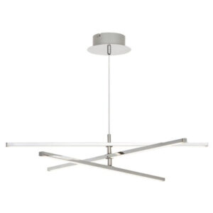 Meredith design LED lámpa 18W króm fémtest, 60 cm átmérő