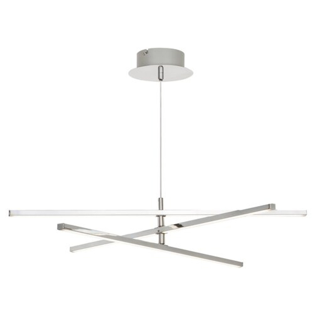 Meredith design LED lámpa 18W króm fémtest, 60 cm átmérő