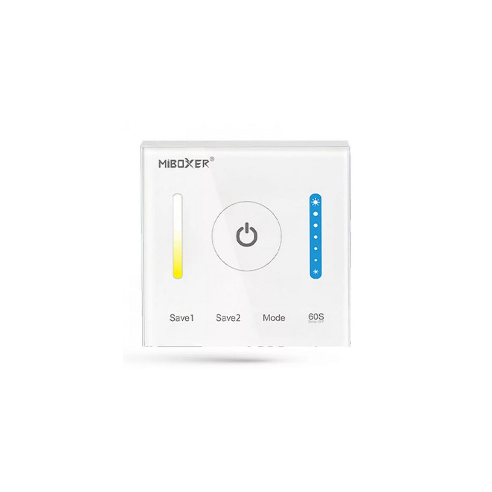 MiBoxer-fali-dimmer-DC12V.jpg MiLight P2 fali dimmer vezérlő MiBoxer P2 CT, elemes RF távirányító