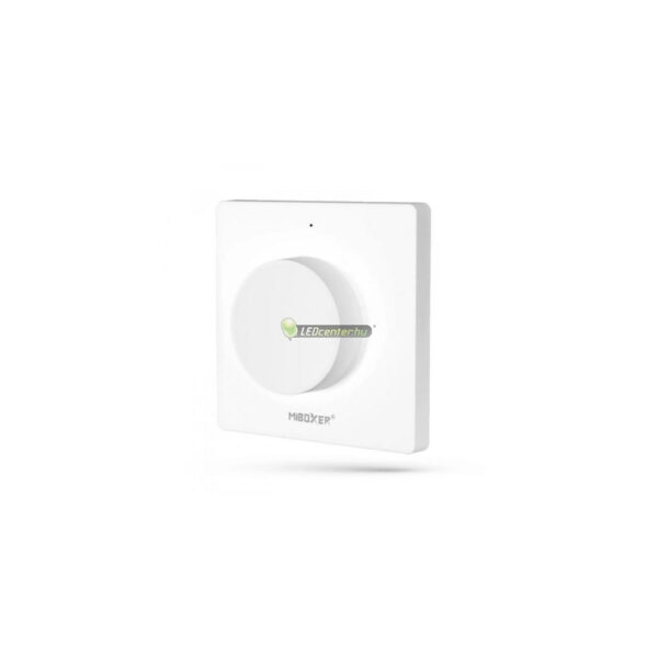 MiBoxer-fali-tekeros-dimmer-feher-elemes-wifi-k1.jpg MiLight fali tekerős dimmer távirányító MiBoxer K1 fehér elemes 2,4GHz RF