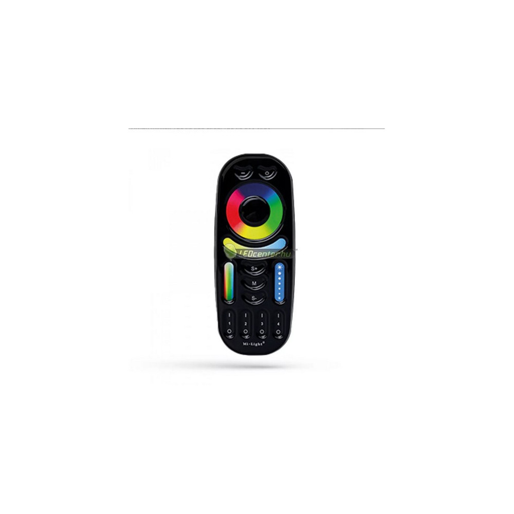 MiLight-4-zonas-RGB-CCT-fekete-taviranyito.jpg MiLight RGB CCT távirányító 4 zónás fekete, MiBoxer FUT092B RF vezérlő