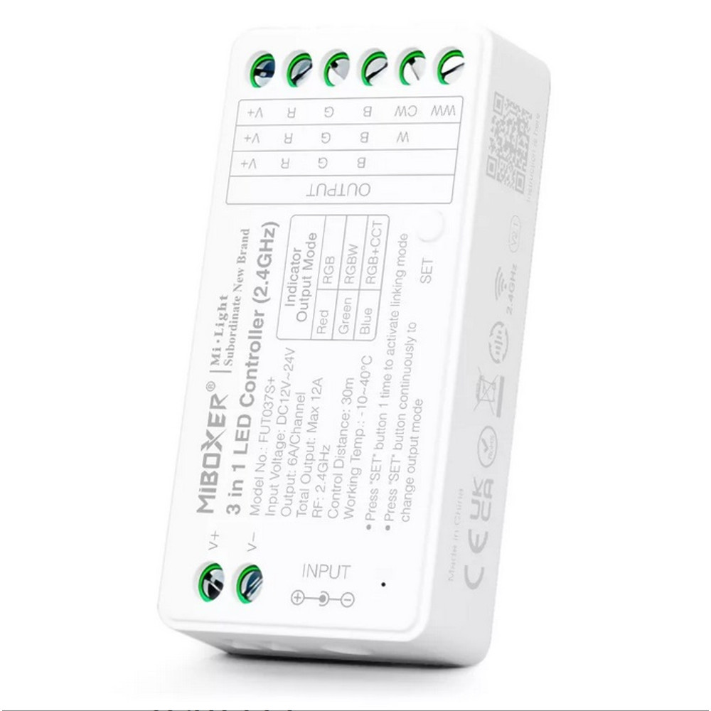 MiLight 3in1 RGB vezérlő MiBoxer FUT037s+ 144W előlnézet
