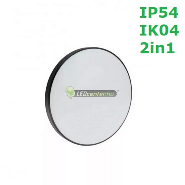 NYMPHEA-2in1-18W-IP54-IK04-led-lampatest.jpg NYMPHEA LED lámpa 18W, SpectrumLED IP54 IK04 melegfehér, fekete/fehér gyűrűvel
