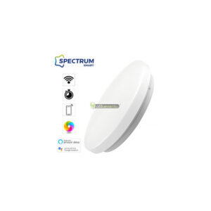 NYMPHEA-36W-CCT-DIM-RGB-WIFI-okos-mennyezeti-lC3A1mpa-1.jpg SpectrumLED NYMPHEA Smart 36W wifis okos LED lámpa, CCT, 488 mm