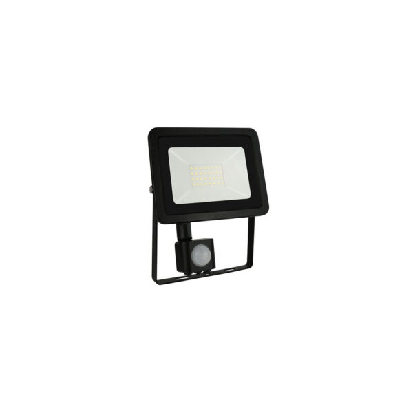 Mozgásérzékelős LED reflektor 30W fekete SpectrumLED NOCTIS LUX 2 IP44 melegfehér fényvető