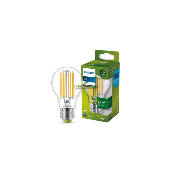 Philips ultrahatékony E27 LED körte 4W, 840 lumen, melegfehér fényforrás