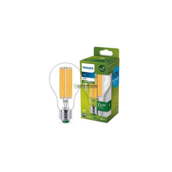 Philips ultrahatékony E27 LED körte 7,3W, 1535 lumen, melegfehér fényforrás