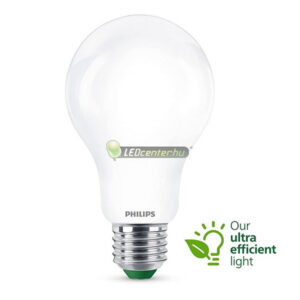 PHILIPS ultrahatékony E27 körte 7,3W melegfehér matt LED izzó