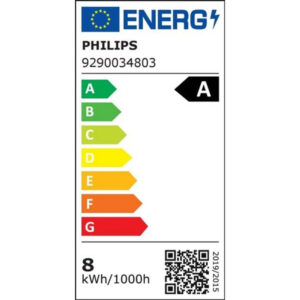 Philips E27 LED körte energiacímke, A energiaosztály, 7,3W 100W kiváltása