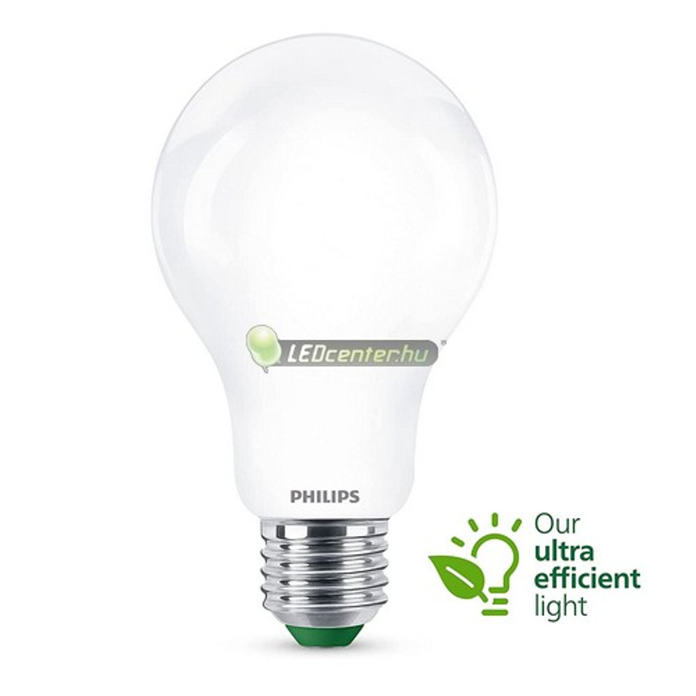 PHILIPS ultrahatékony E27 körte 7,3W melegfehér matt LED izzó