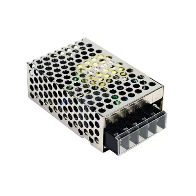 Mean Well RS-25-15 LED-tápegység 15 V DC 25,5 W IP20 fémházban elölnézetből