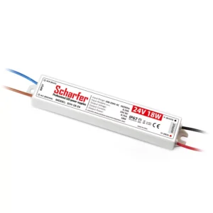 Scharfer SCH-18-24 LED-tápegység 24 V 18 W IP67 vízálló ultravékony fémházas
