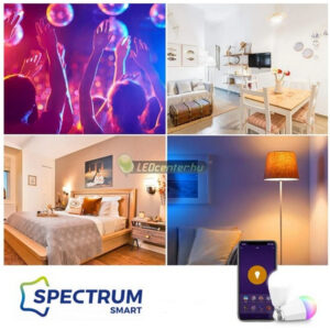Spectrum-Smart-LED-vilC3A1gC3ADtC3A1s-mC3B3dok.jpg Spectrum Smart okos E27 LED izzó állítható színhőmérséklet és világítási módok