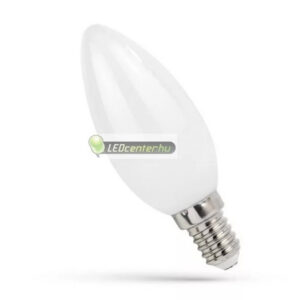 SpectrumLED-COG-LED-gyertyaizzo-1.jpg E14 COG LED gyertya izzó 4W természetes fehér átlátszó búra Filament