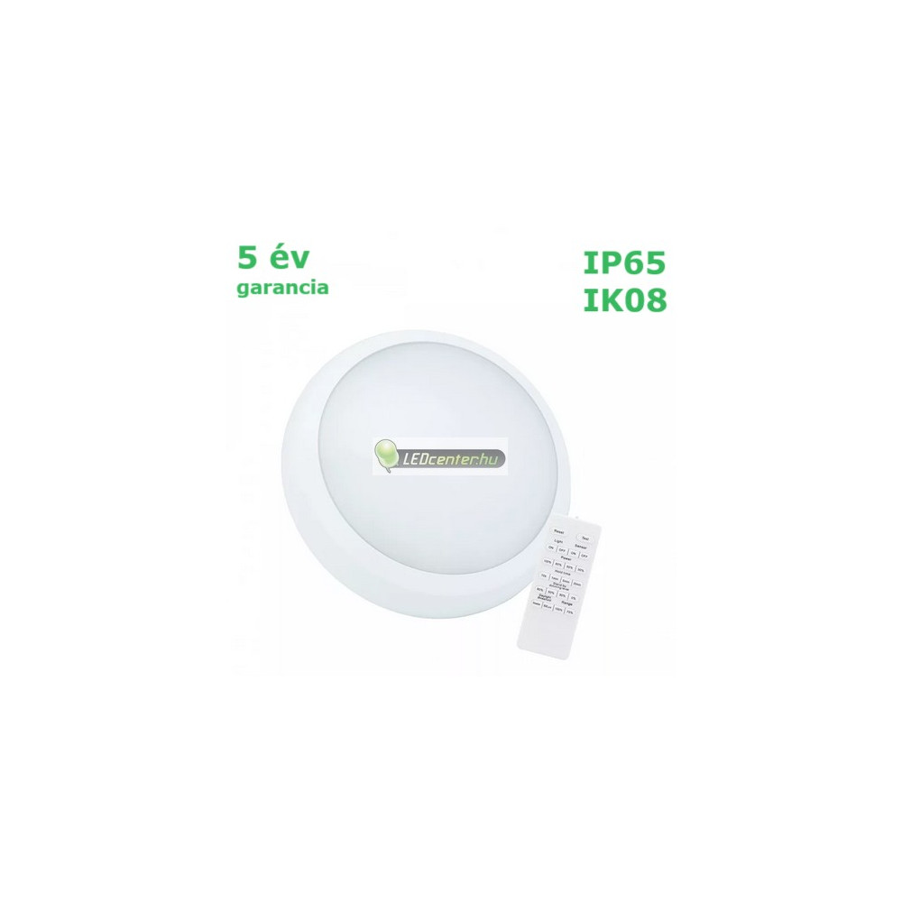 SpectrumLED-Nymphea-city-pro-cct-ip65-ik08-taviranyito-5ev-garancia-1.jpg NYMPHEA CITY PRO LED lámpa 24/30W IP65 IK08 mozgásérzékelős CCT távirányítóval