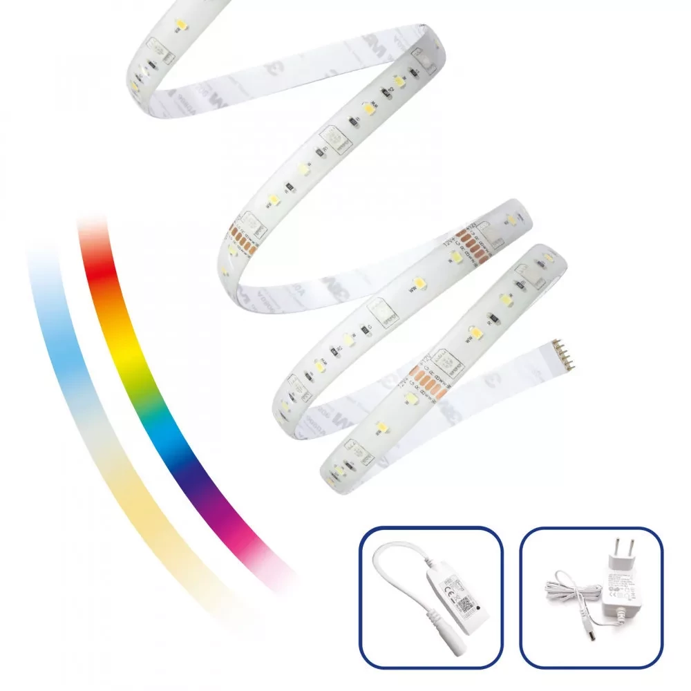SMART RGBW LED szalag 17W 5m PU szilikon bevonattal