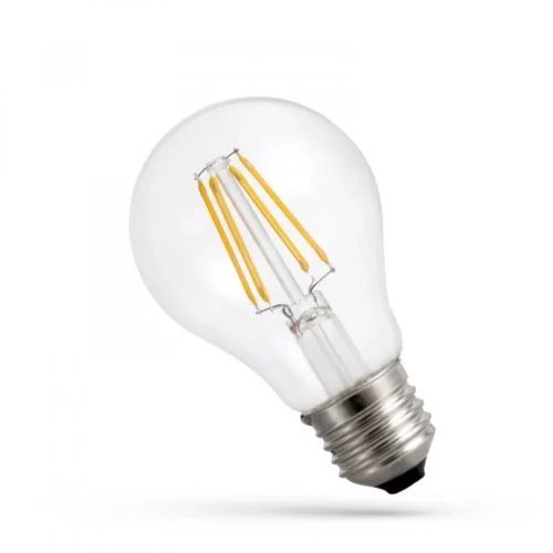 SpectrumLED COG körte izzó 8,5W áttetsző filament, E27 foglalat