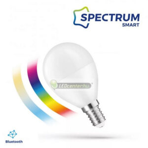 WOJ14630-1.jpg Okos E14 LED kisgömb SpectrumLED Easy Smart 4,9W RGBW CCT Bluetooth