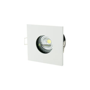 SpectrumLED FIALE IV fix GU10 lámpatest, IP65, négyzet, fehér