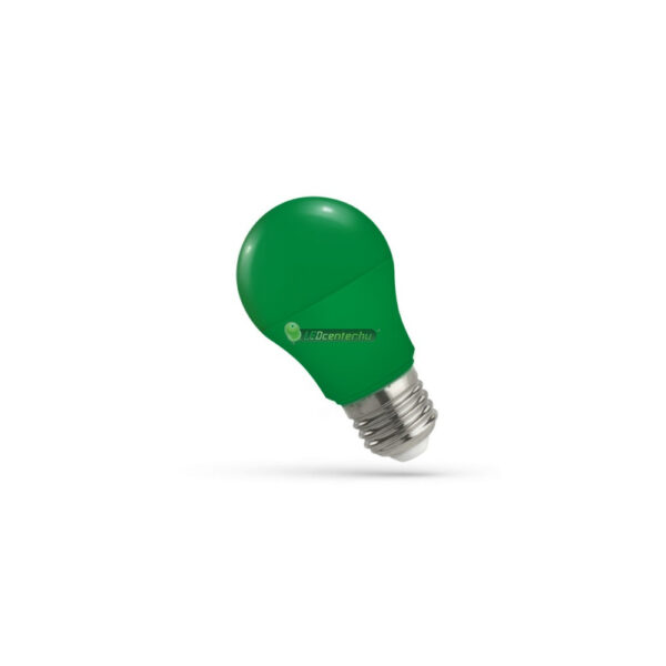 E27 dekorációs LED égő zöld 4,9W SpectrumLED kisgömb fényforrás