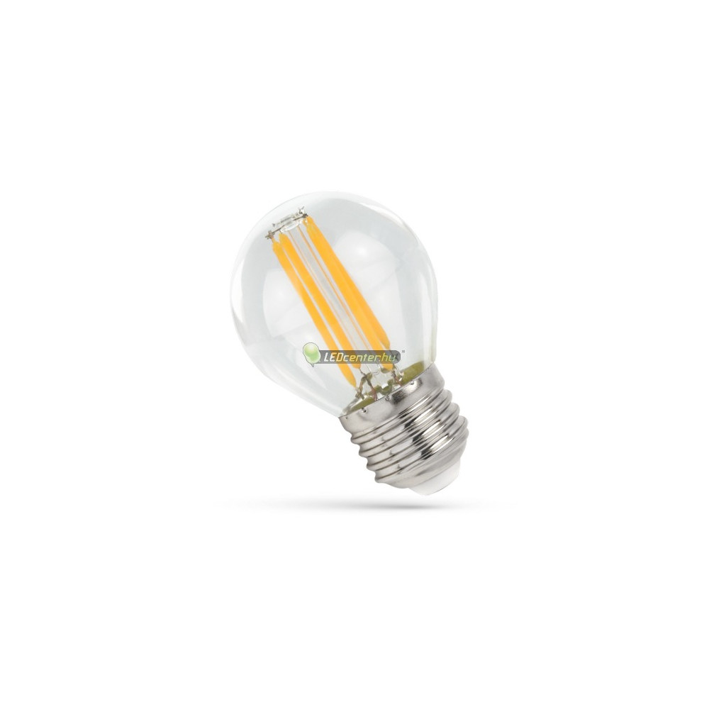 d1a1490614c18b1e1dff62e6c452c834.jpg E27 COG LED izzó melegfehér átlátszó búrás SpectrumLED Premium Clear 4W