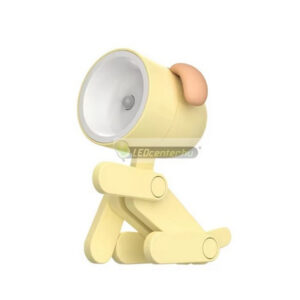 kutya-lampa-sarga-2.jpg Bodri sárga kutya éjjeli lámpa elemes asztali gyereklámpa