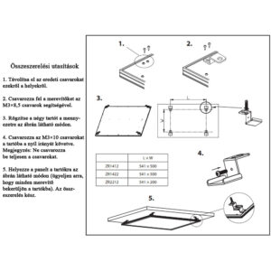 led-panelt-mennyezeten-tarto-rogzito-2.jpg LED panel mennyezeti rögzítő szett 4 db szerelési elem