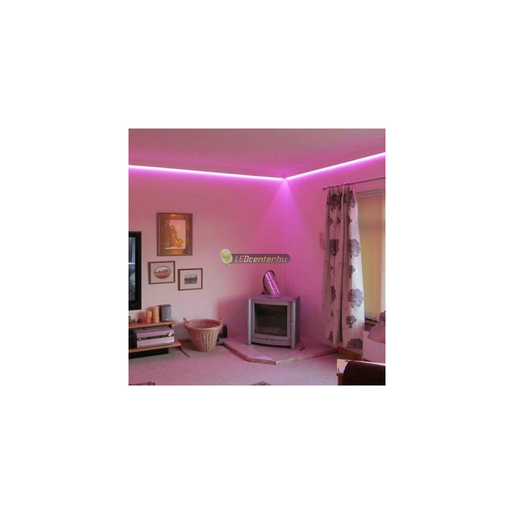 pink-rozsaszin-led-szalag-2.jpg Rózsaszín pink LED szalag 12V hangulatvilágítás közelről
