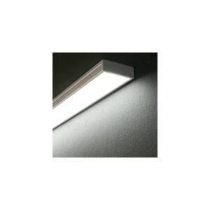 WIDE széles LED aluprofil 2000 mm áttetsző műanyag fedővel