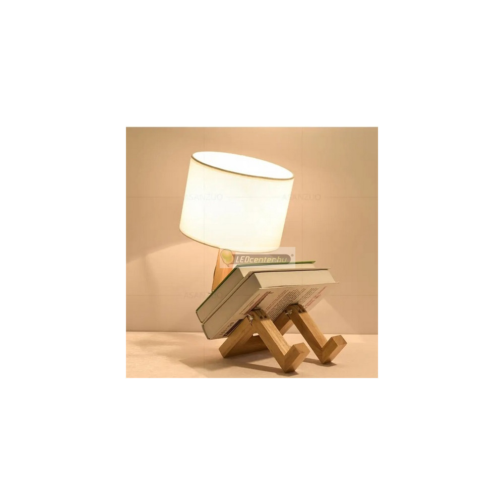 robot-lampa-1.jpg Humán-Robot fa asztali lámpa hajtogatható robot forma