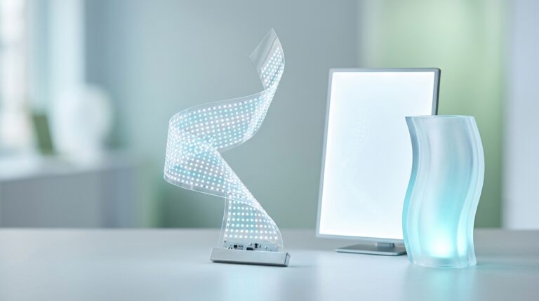LED innovációk: hajlékony világító LED fólia és vékony LED panel a modern világítástechnikából