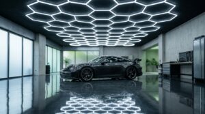 Hexagon LED lámpa a garázsba és műhelybe: ennyi fény kell valójában