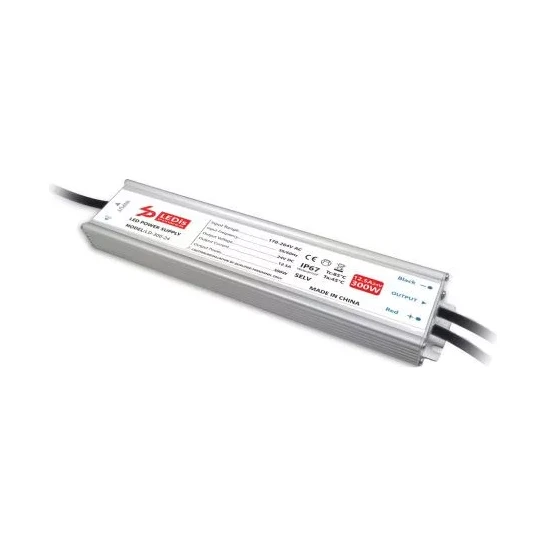 LEDis LD-300-24 LED-tápegység, 24 V DC, 300 W, IP67 vízállóságú kültéri kivitel