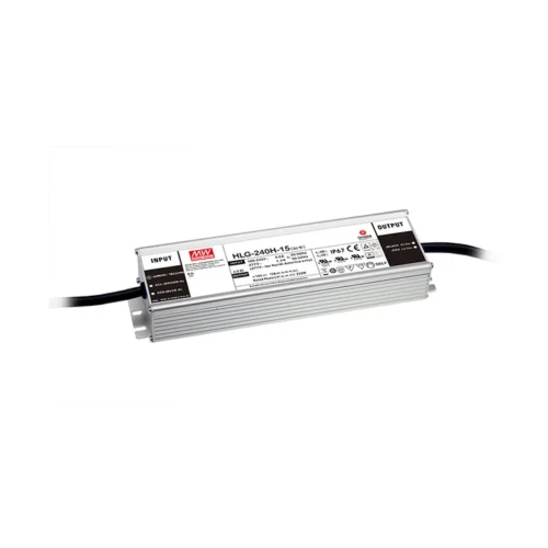 Mean Well HLG-240H-15B LED tápegység, 15 V DC, 240 W, IP67 védettség