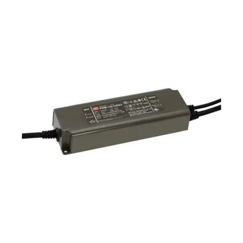Mean Well PWM-120-24DA2 LED-tápegység 24 V DALI-2 dimmelhető PWM IP67 elölnézetből