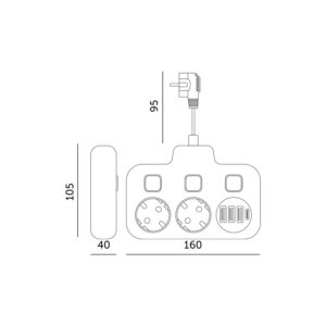 przedluzacz-kobi-linea-fl-2gn-3usb-1usb-c-0-2m-czarny-kobi-cf0b8138d6044c96a7d2df37939b99ec-0d209d18.jpg KOBI LINEA PRO FL asztali elosztó 2 aljzat + 3× USB-A + 1× USB-C, 3 kapcsolóval, fekete